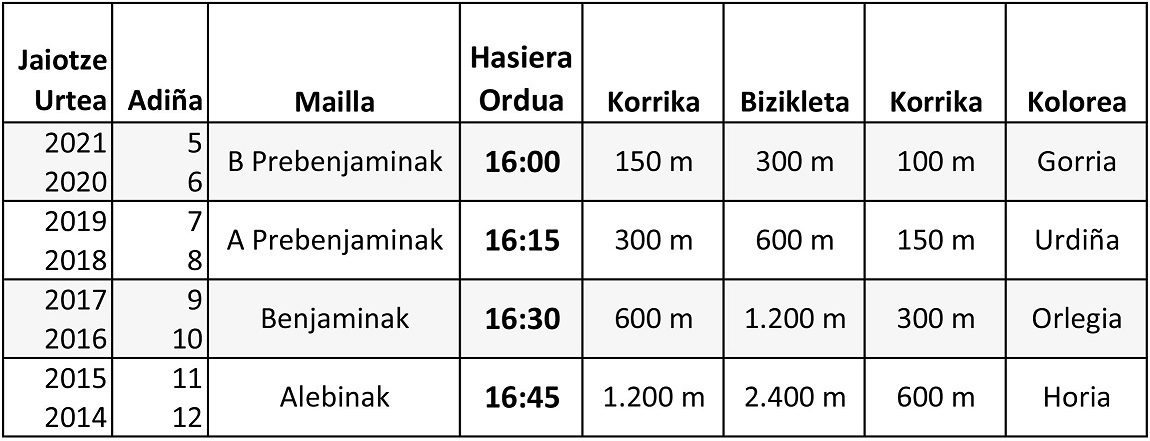 Amorebieta-Etxanoko VIII. Duatloi Txikia